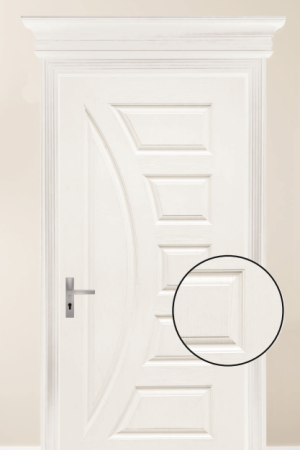 "D" Design Door Skin White
